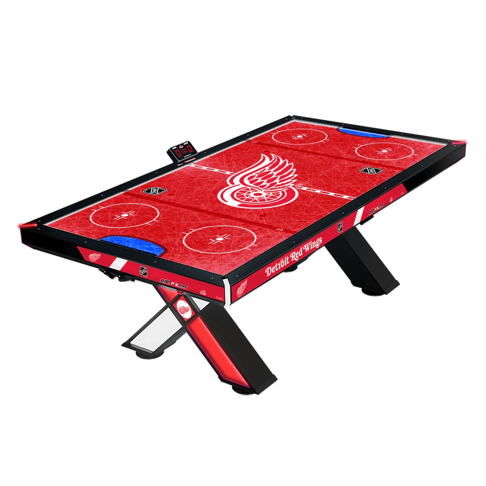 Home NHL Air FX Pro 8&#39; Air Hockey Table – Official NHL Licensed | LED Backlit Playfield | Powder Coated Steel &amp; Hardwood Accents | Programmable LEDs | Choose Your Team.