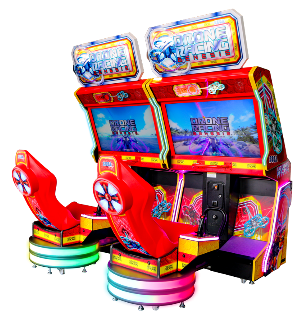 Drone Racing Genesis cabinet side view