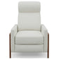 Edge Pushback Leather Recliner in White or Grey by Sunset Trading