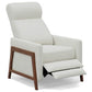 Edge Pushback Leather Recliner in White or Grey by Sunset Trading