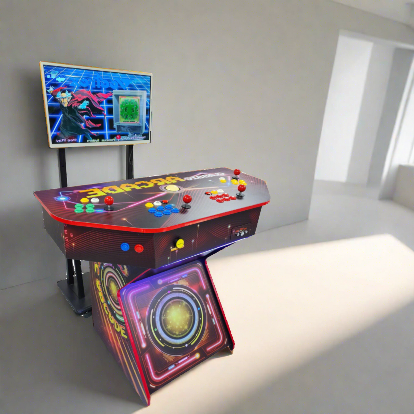 Arcade Control Panel for TV | 4 Player Retro Arcade Machine Game Room Console by Game Room City - Arcade