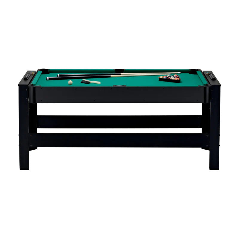 Fat Cat 3-in-1 6-foot flip multi-game table with billiards, table tennis, and air hockey surfaces