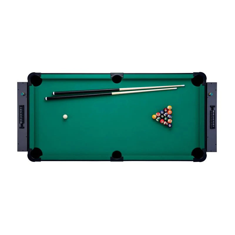 Fat Cat 3-in-1 6-foot flip multi-game table with billiards, table tennis, and air hockey surfaces
