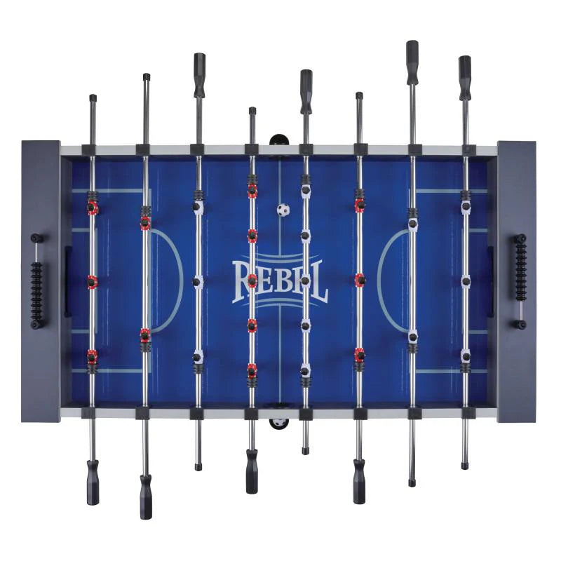 Fat Cat Rebel foosball table with durable cabinet and smooth-playing rods