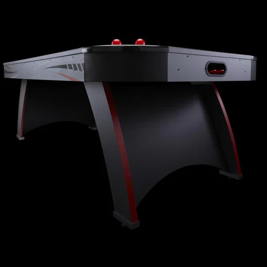 Fat Cat Volt LED illuminated air hockey table with light-up playfield