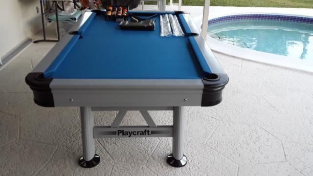 Florida Orlando outdoor pool table by Berner Billiards with weather-resistant design