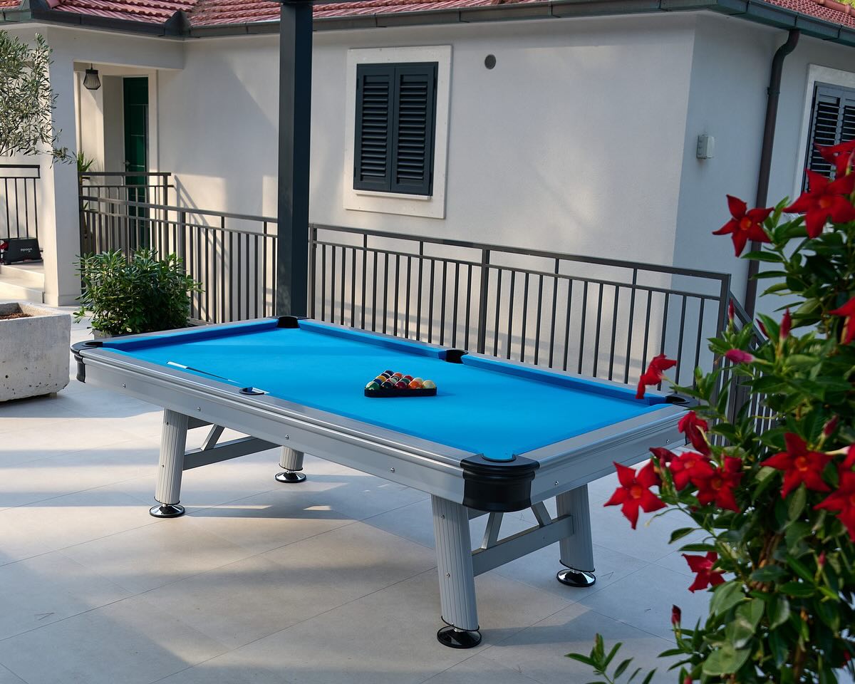 Florida Orlando outdoor pool table by Berner Billiards with weather-resistant design