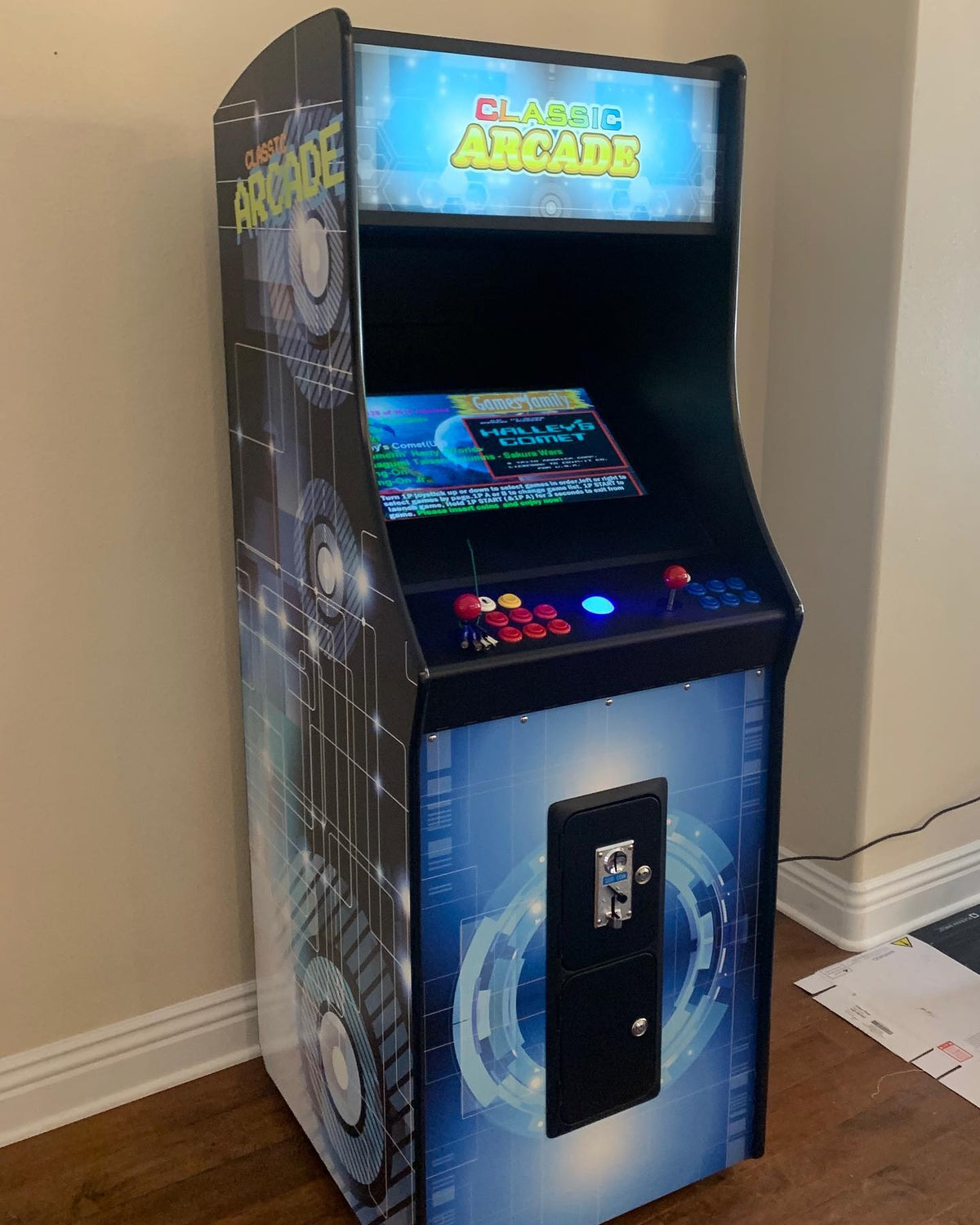 Full - Sized Upright Arcade Machine with Trackball - 3,000 Games & 21.5" LCD by Game Room City - Arcade
