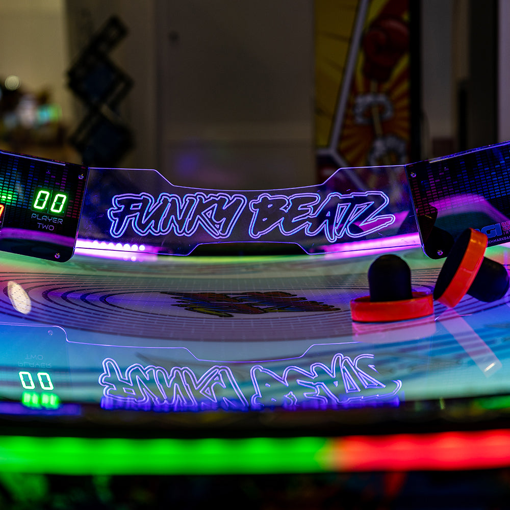 Funky Beatz Air Hockey | Music-Powered Curved Table Game