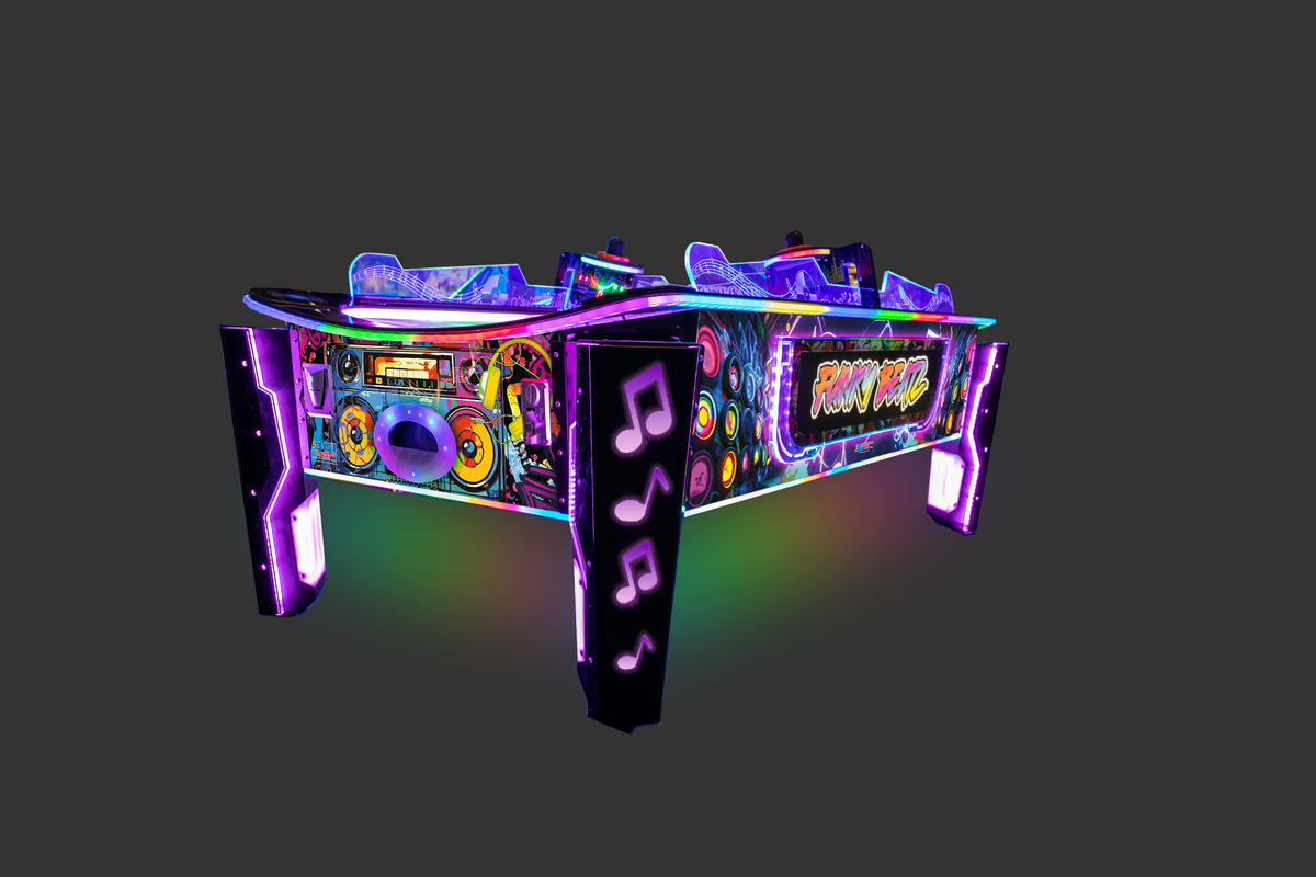 Funky Beatz Air Hockey | Music-Powered Curved Table Game