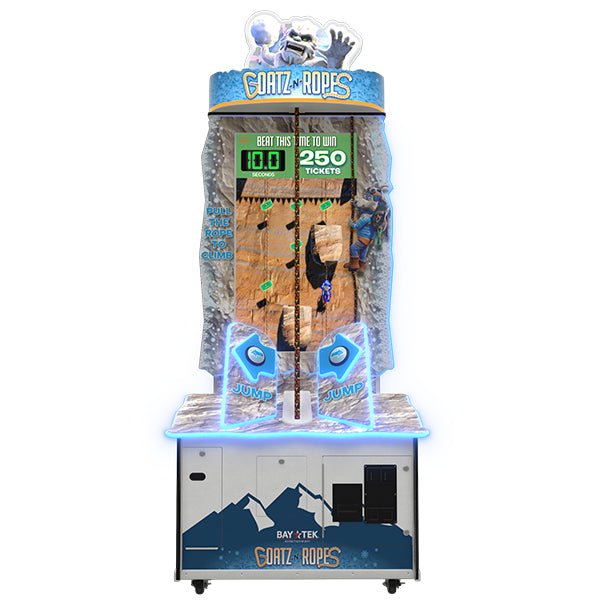 Goatz N Ropes Arcade Machine (1 Player) | Rope Climbing Redemption Game by Bay Tek Entertainment - Video Game Arcade