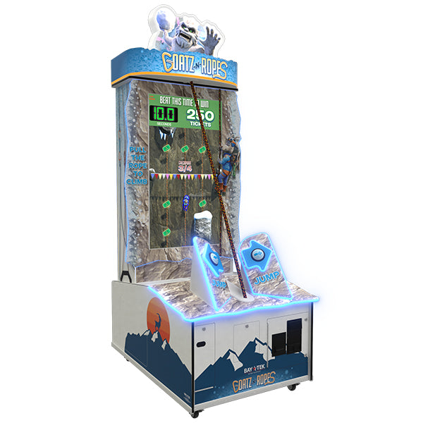 Goatz N Ropes Arcade Machine left side view
