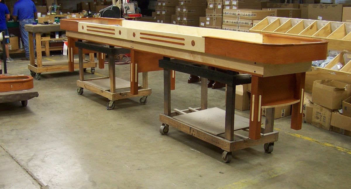 Grand Champion shuffleboard table featuring limited edition design, high-quality materials, and precision gameplay surface