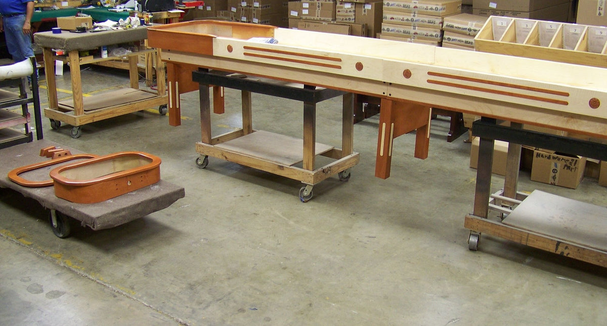 Grand Champion shuffleboard table featuring limited edition design, high-quality materials, and precision gameplay surface