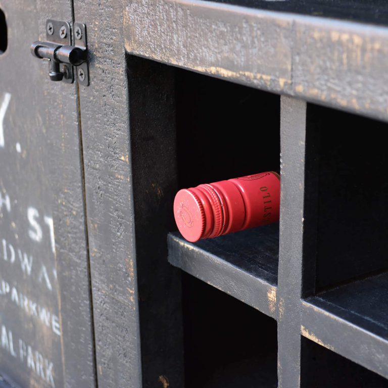 Graphic Wine Cabinet – 9 Bottle Storage by Sunset Trading