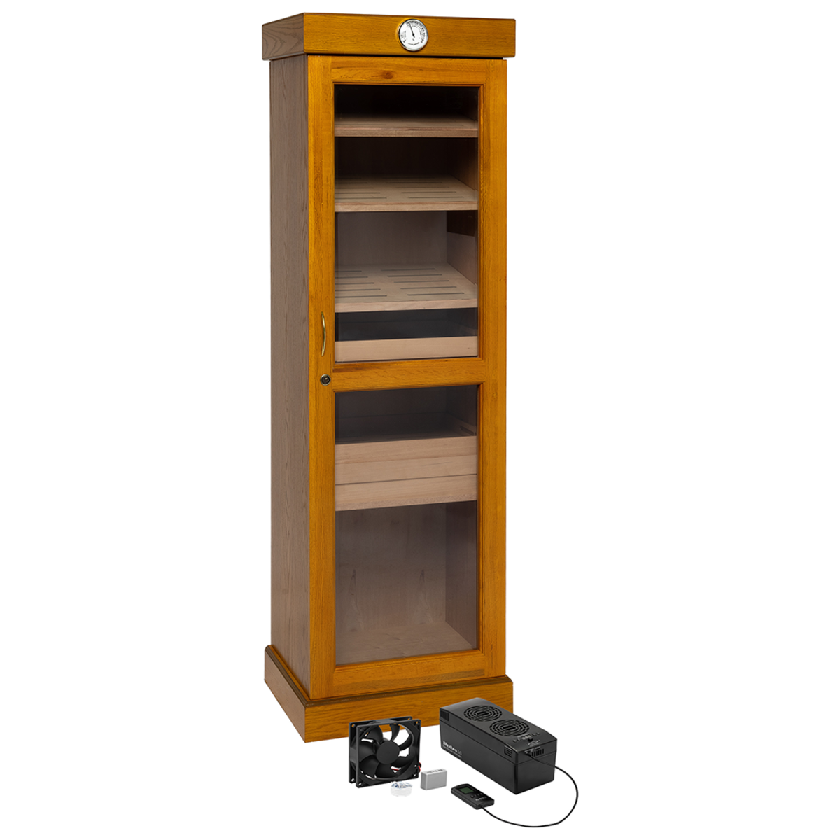 Humidor Supreme Tower 3000-Cigar Drawer Display Humidor (HUM-2000).