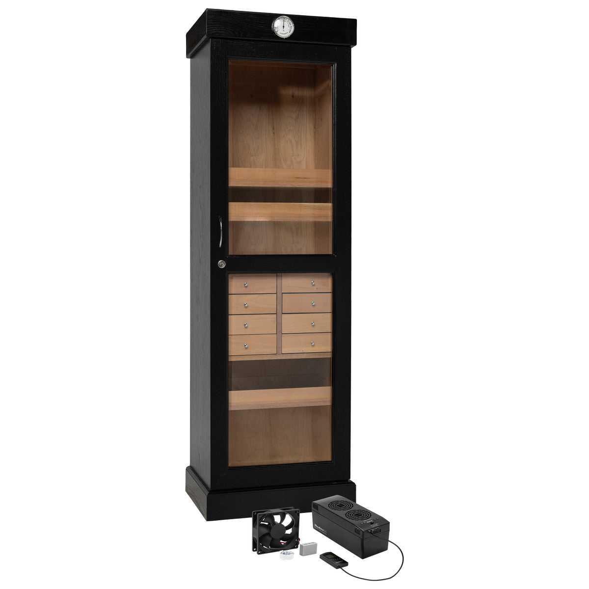 Humidor Supreme Tower 3000-Cigar Drawer Display Humidor (HUM-2000).
