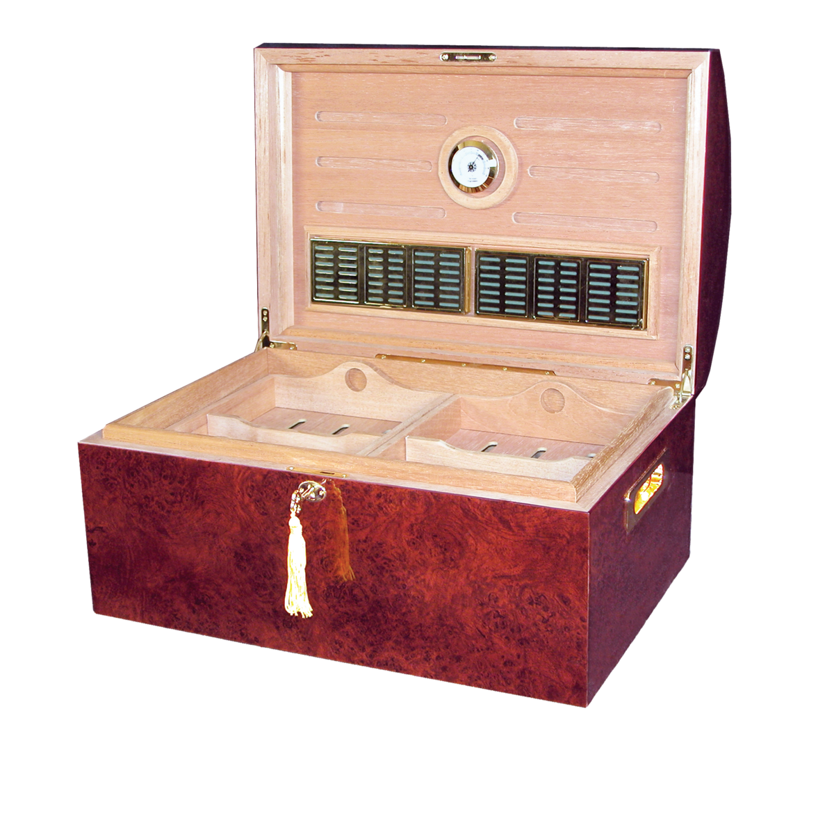 Treasure Dome 90-150 Cigar by Humidor Supreme w/Lock &amp; Key.