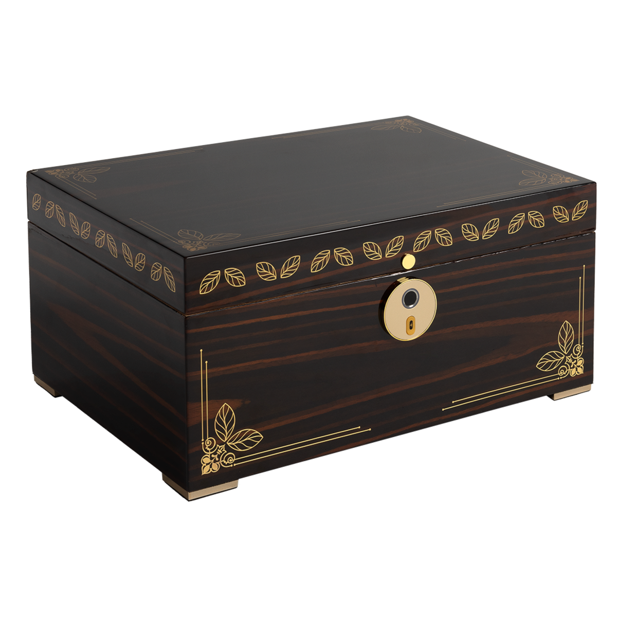 Oro 240 Cigar Biometric Fingerprint Lock Humidor by Humidor Supreme.