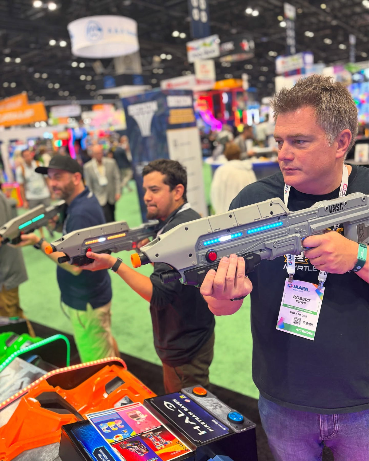 Raw Thrills Halo Fireteam Raven arcade game featuring six missions, immersive multiplayer action, and realistic gun controls.