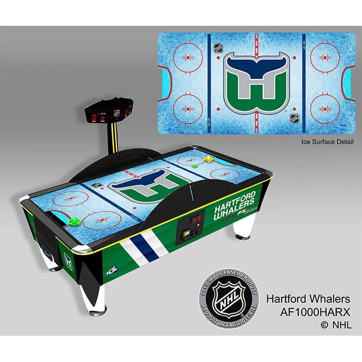 NHL Team Air FX Full Size Air Hockey Table – 8&#39; LED Playfield | Official NHL Licensed | Custom Team Logos &amp; Jersey Graphics | ½&quot; Thick Surface | Commercial-Grade Arcade Game.