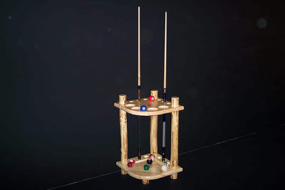 Log Klondike Corner Cue Rack