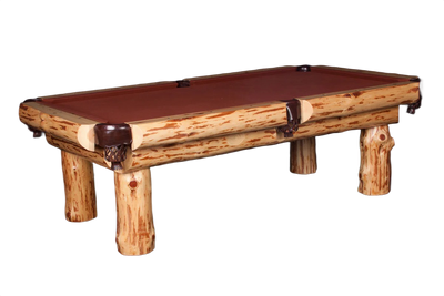 Klondike Log Rustic Pool Table
