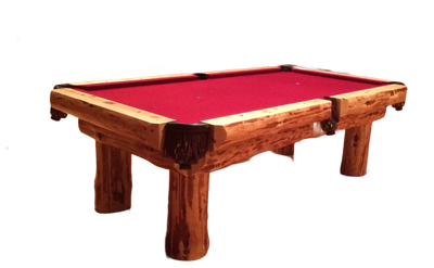 Klondike Log Rustic Pool Table