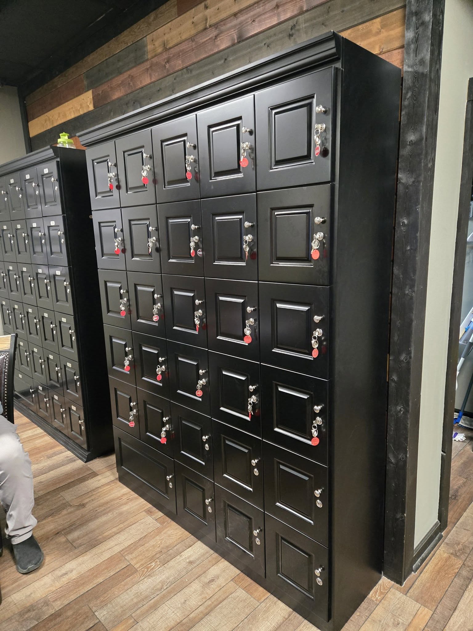 Large Cigar Locker Humidor Cabinet | 29 - Unit | Black Commercial Cigar Storage | Holds Up to 8,500 Cigars by Quality Importers - Humidors