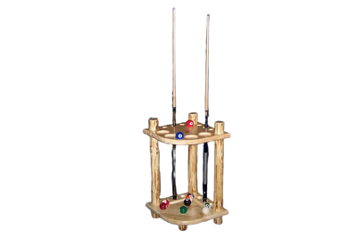 Log Klondike Corner Cue Rack