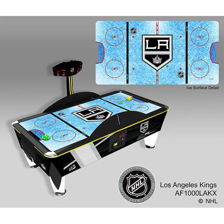 NHL Team Air FX Full Size Air Hockey Table – 8&#39; LED Playfield | Official NHL Licensed | Custom Team Logos &amp; Jersey Graphics | ½&quot; Thick Surface | Commercial-Grade Arcade Game.