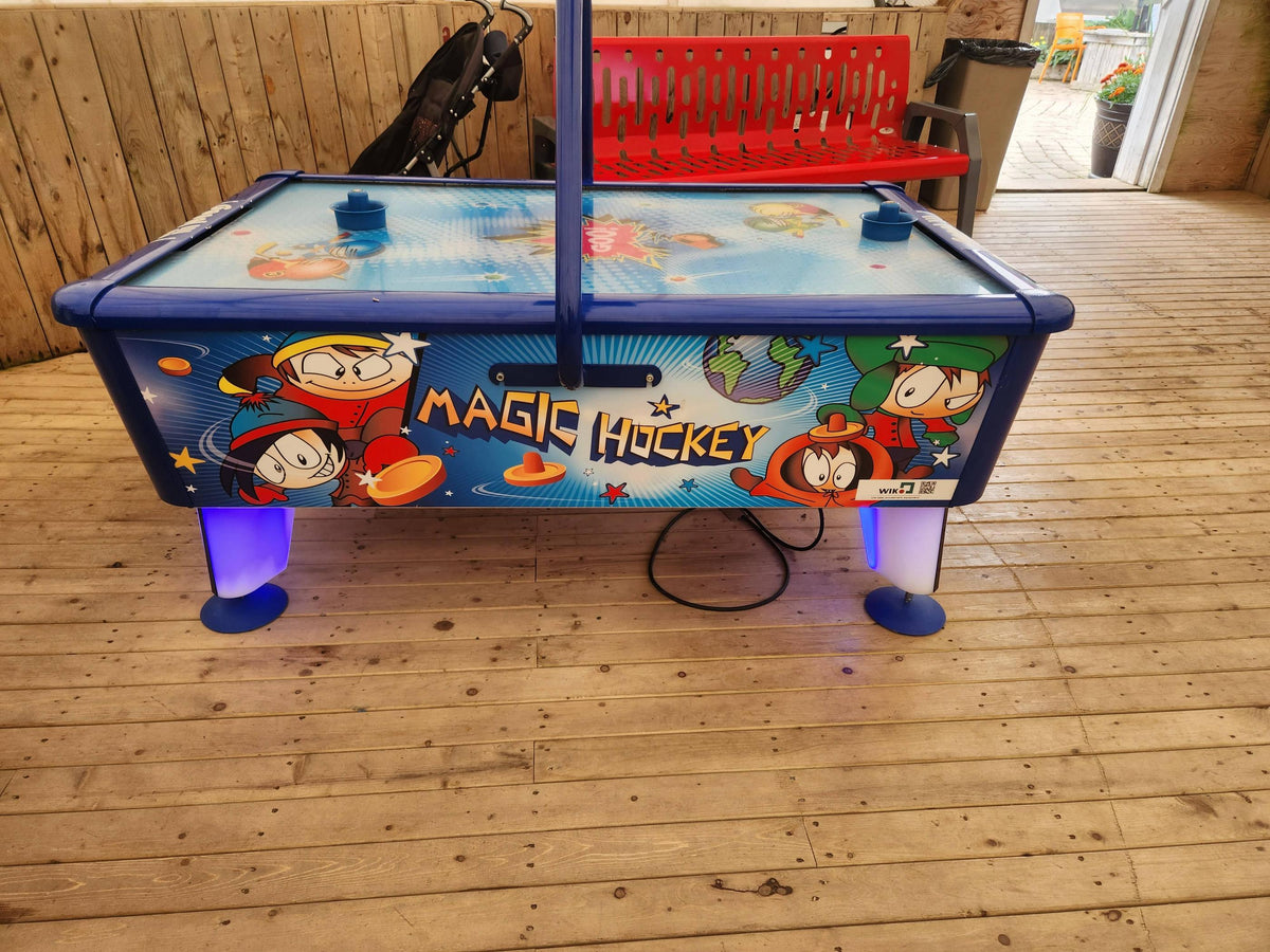 Magic Air Hockey – Kids Air Hockey Table | Colorful Cabinet | Light & Sound Effects
