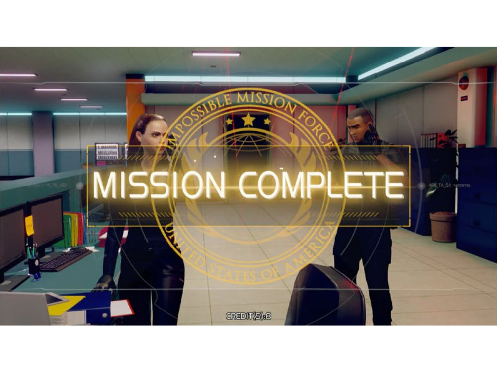 Mission: Impossible Arcade DLX deluxe 2-player action video arcade machine with immersive dual-seat setup and large HD display