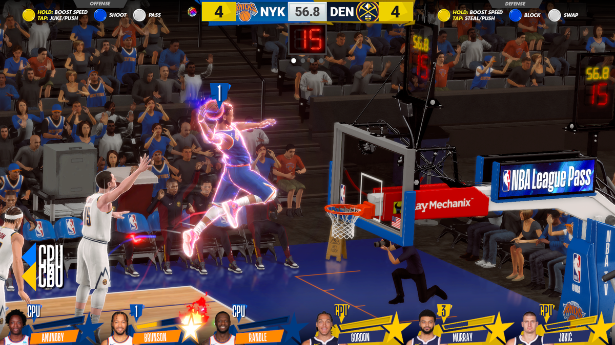 NBA Superstars Arcade Machine – 4 Player Basketball Game | Official NBA Teams &amp; Players | 75&quot; HD Display | Raw Thrills &amp; Play Mechanix | Multiplayer Slam Dunk Action.