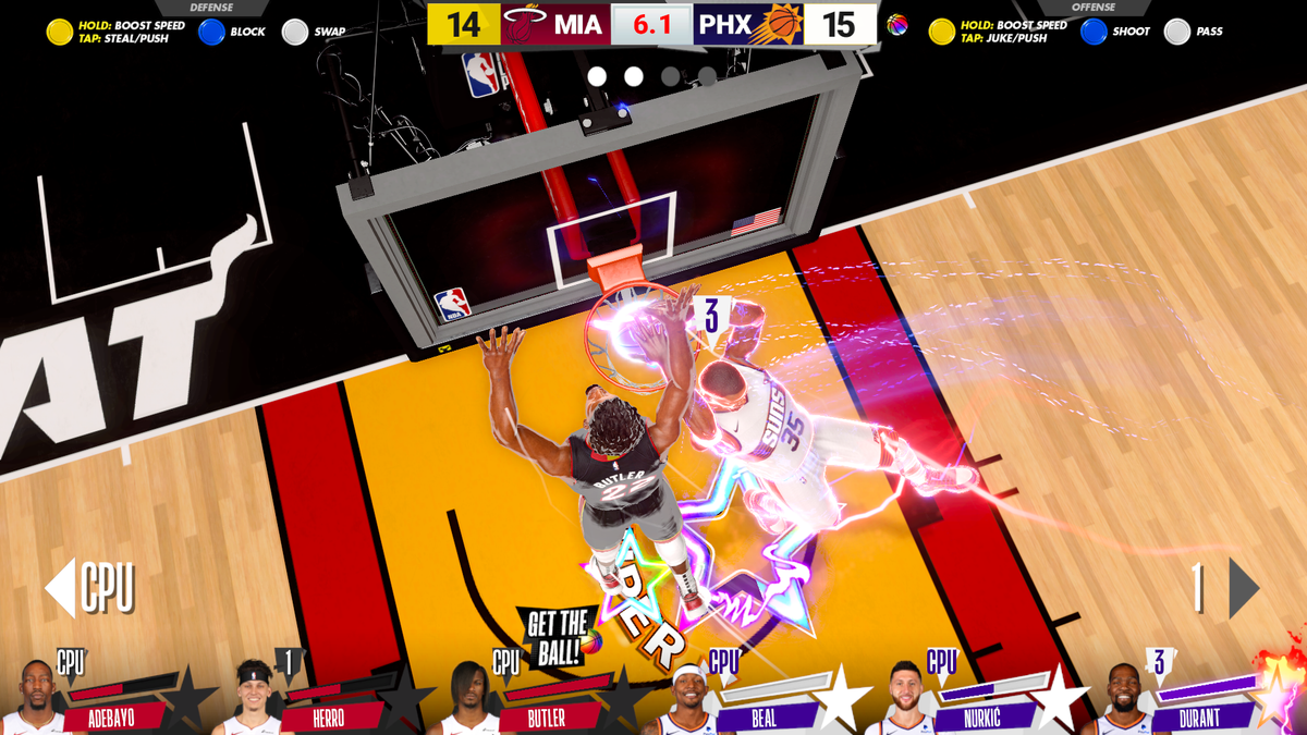 NBA Superstars Arcade Machine – 4 Player Basketball Game | Official NBA Teams &amp; Players | 75&quot; HD Display | Raw Thrills &amp; Play Mechanix | Multiplayer Slam Dunk Action.
