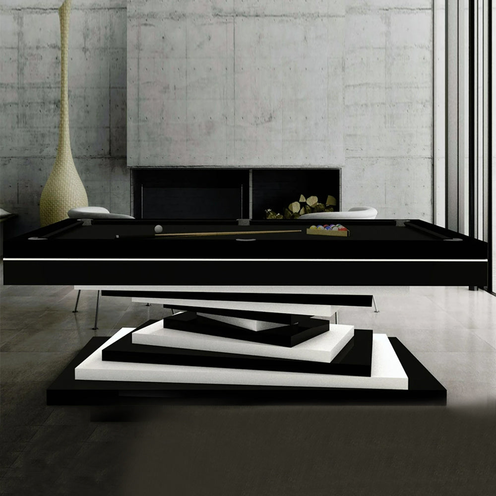 Neavio Modern Slate Pool Table – Luxury Billiards Table | Solid Hardwood Frame | 3-Piece Precision Slate | Leather Drop Pockets | Matte or High-Gloss Finish.