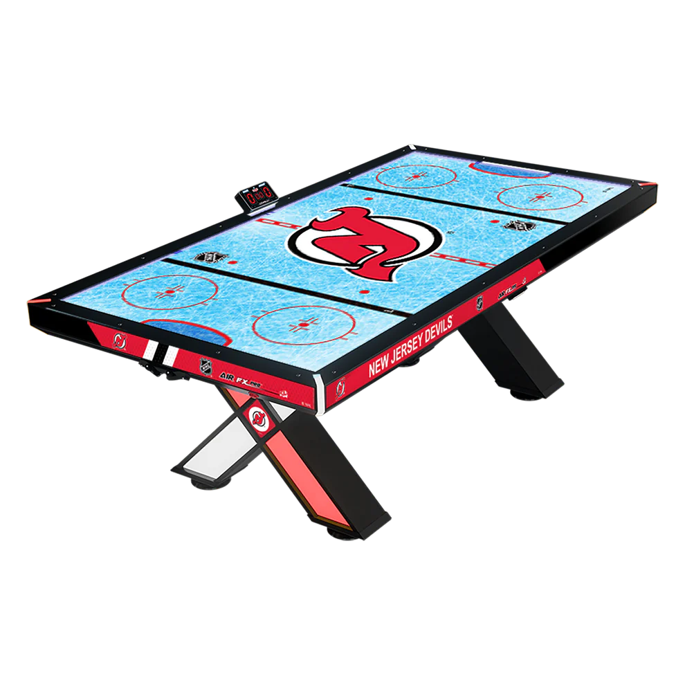 Home NHL Air FX Pro 8&#39; Air Hockey Table – Official NHL Licensed | LED Backlit Playfield | Powder Coated Steel &amp; Hardwood Accents | Programmable LEDs | Choose Your Team.