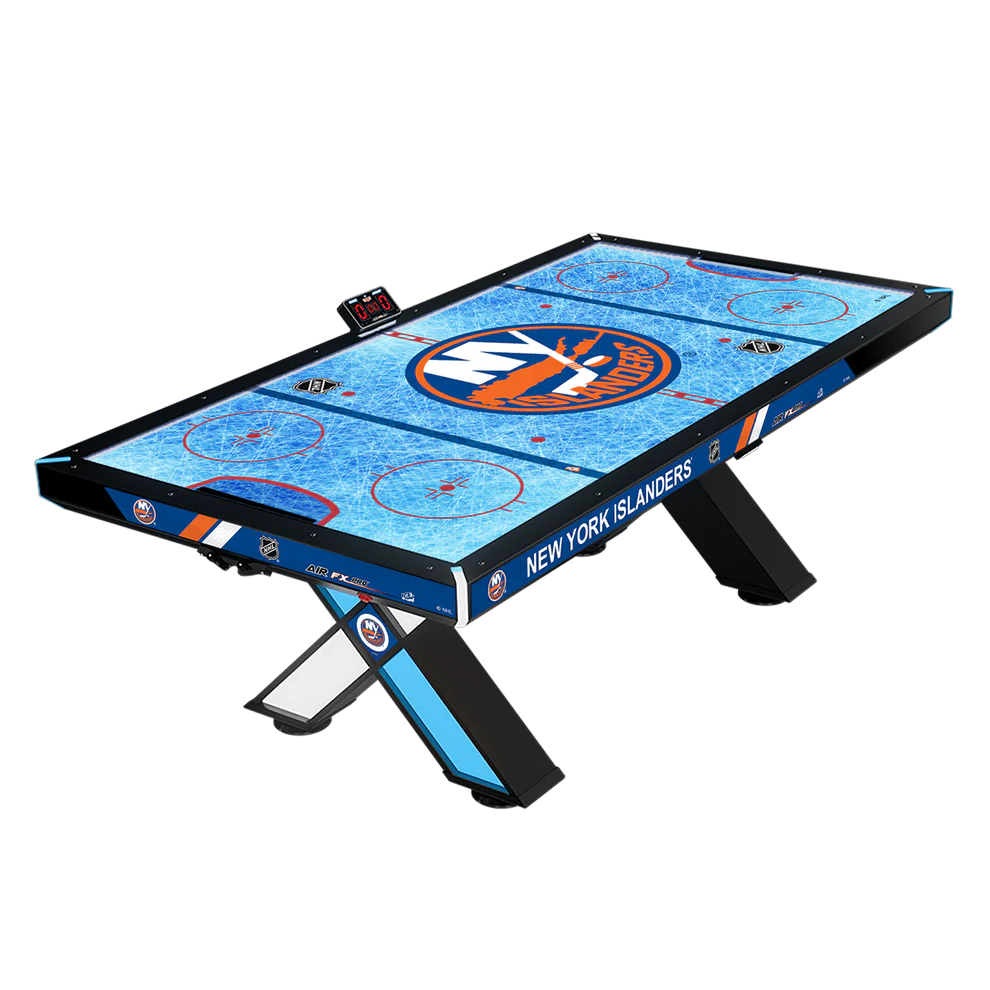 Home NHL Air FX Pro 8&#39; Air Hockey Table – Official NHL Licensed | LED Backlit Playfield | Powder Coated Steel &amp; Hardwood Accents | Programmable LEDs | Choose Your Team.