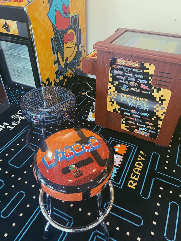 Namco Pac-Man Pixel Bash Cocktail Table Arcade Game – 31 Classic Games | Retro Cocktail Cabinet | Officially Licensed Bandai Namco | Multiplayer Arcade Fun