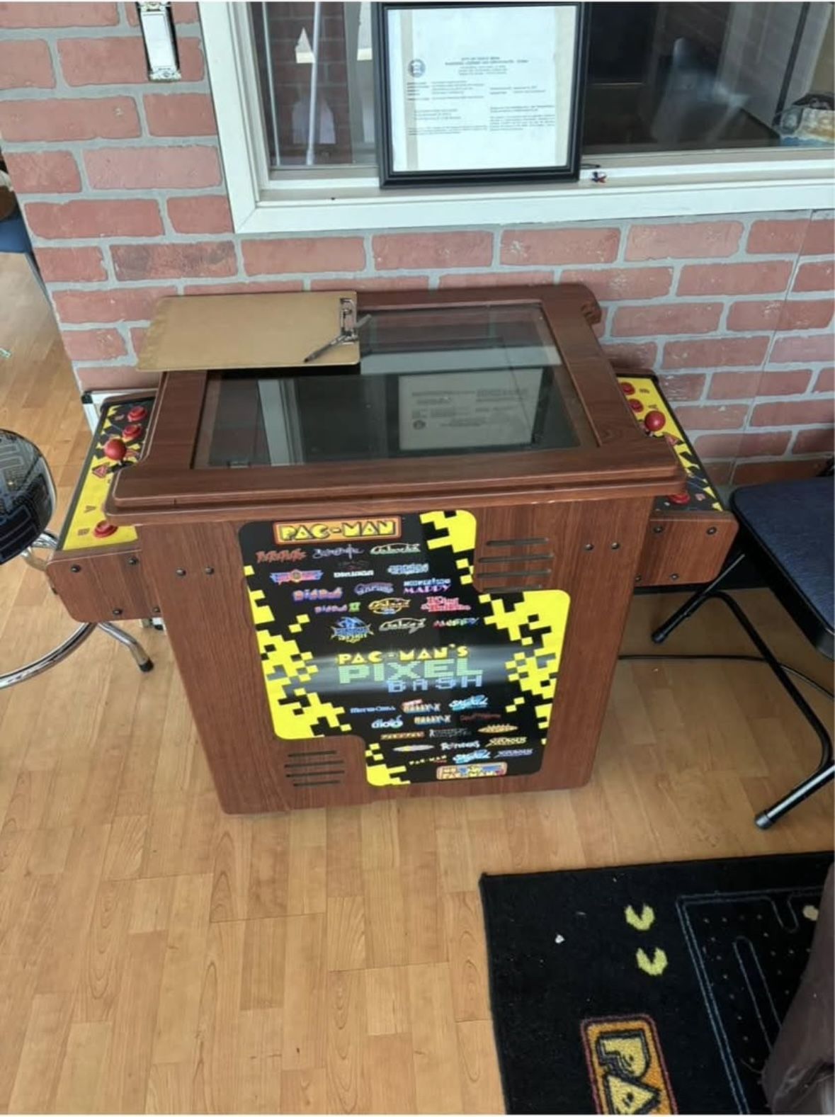 Namco Pac-Man Pixel Bash Cocktail Table Arcade Game – 31 Classic Games | Retro Cocktail Cabinet | Officially Licensed Bandai Namco | Multiplayer Arcade Fun