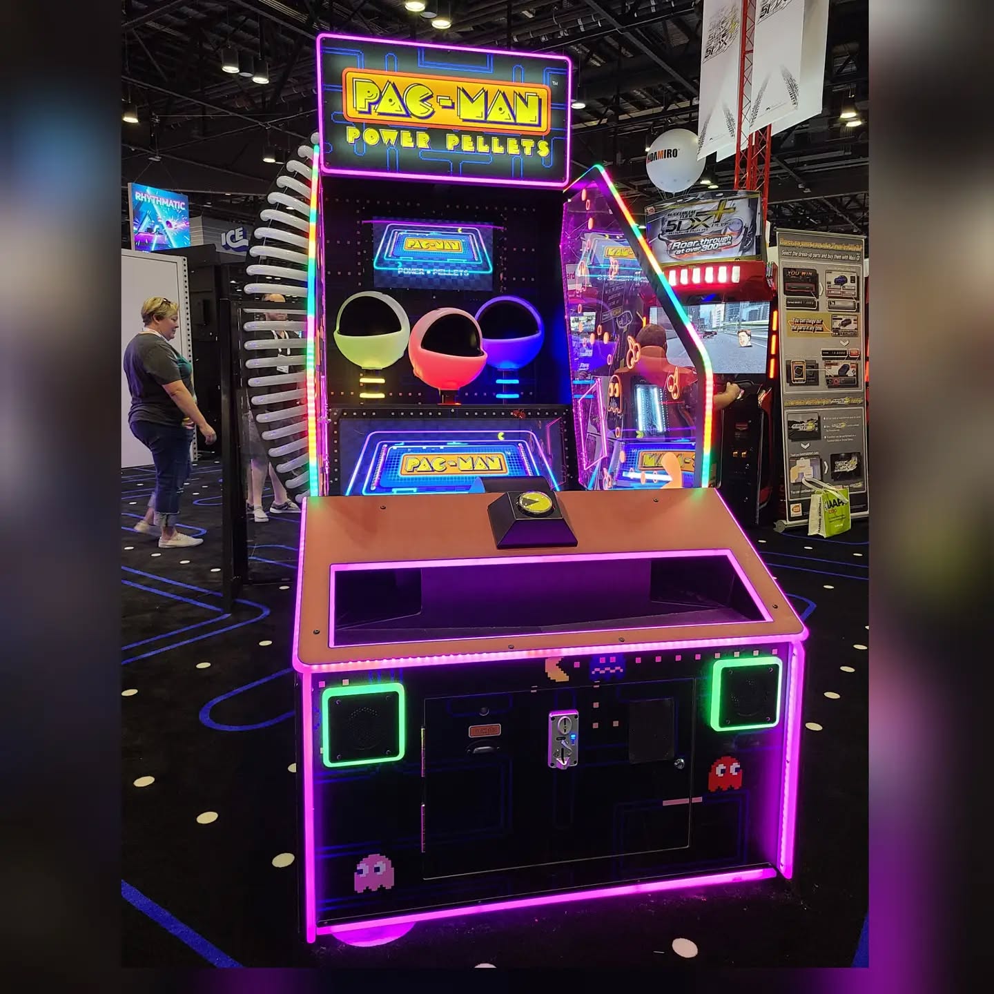 Namco Pac - Man Power Pellets – Skill Arcade Ball - Throwing Game by Bandai Namco - Video Game Arcade