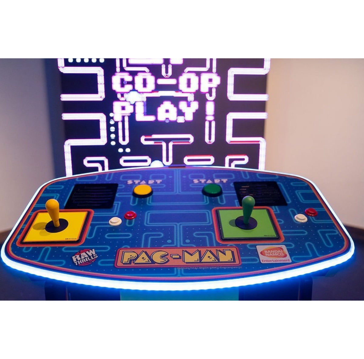 World’s Largest Pac-Man arcade game with massive 108-inch LED display, 1–2 player co-op, and included Galaga mode.