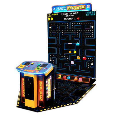World’s Largest Pac-Man Arcade Machine with Galaga