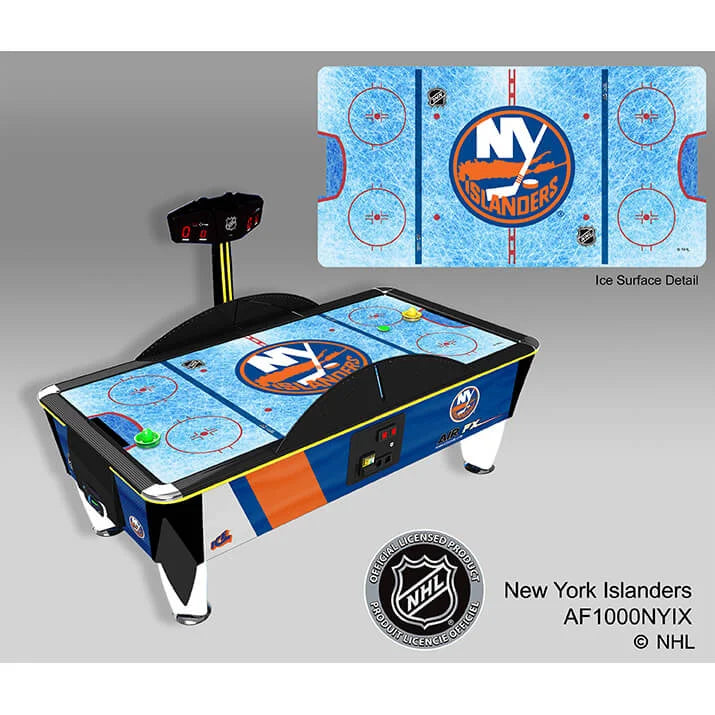 NHL Team Air FX Full Size Air Hockey Table – 8&#39; LED Playfield | Official NHL Licensed | Custom Team Logos &amp; Jersey Graphics | ½&quot; Thick Surface | Commercial-Grade Arcade Game.