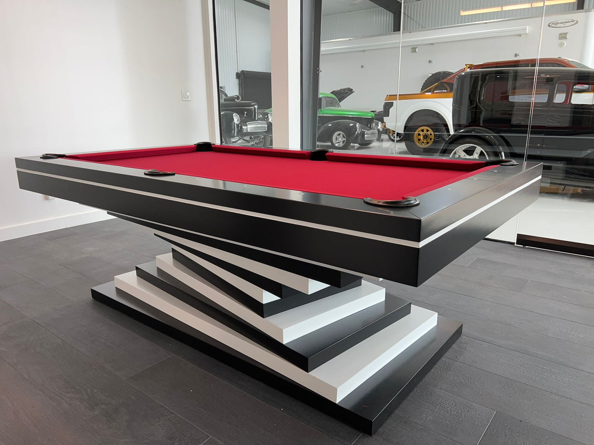 Neavio Modern Slate Pool Table – Luxury Billiards Table | Solid Hardwood Frame | 3-Piece Precision Slate | Leather Drop Pockets | Matte or High-Gloss Finish.