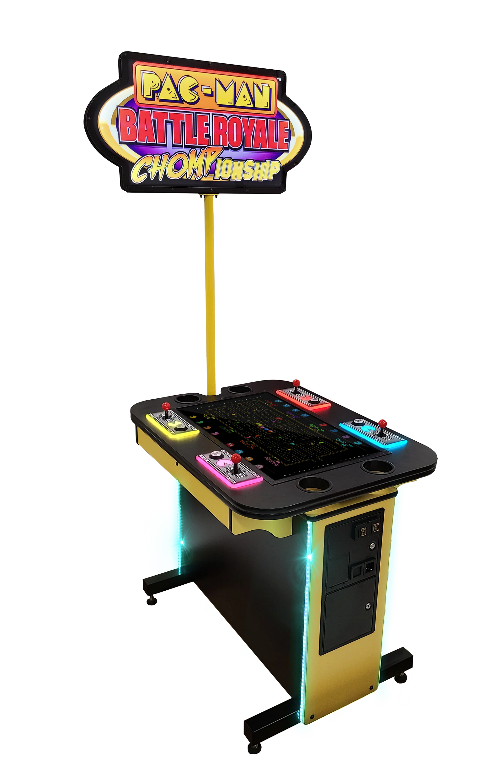Pac-Man Battle Royale Championship Arcade Game by Namco – 4 Player Competitive Arcade | Coin-Op or Free Play | Power-Ups & Ghost Battles | Multiplayer Fun.