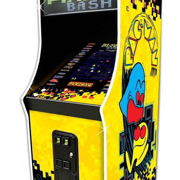 Namco Pac-Man Pixel Bash Upright Arcade Game Machine – 31 Classic Games | Coin-Op or Free Play | Retro Cabinet | Officially Licensed Bandai Namco.