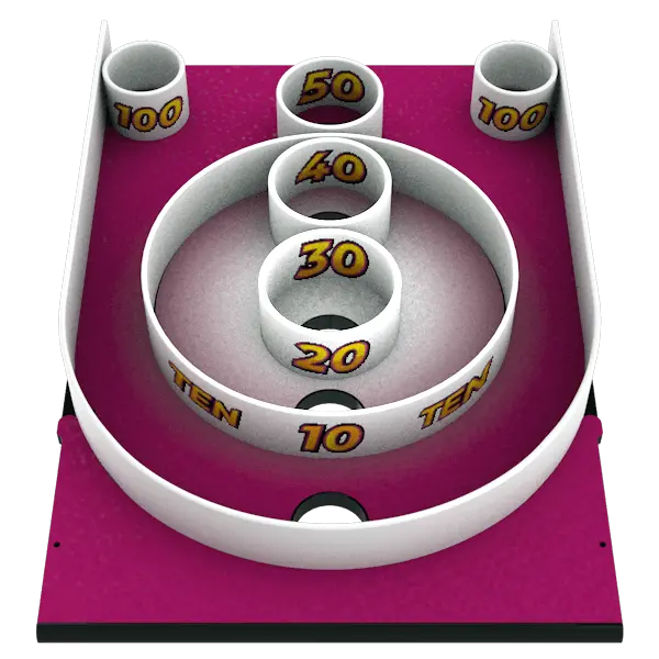 Ice Ball Pro Home Skee-Ball Arcade by ICE Games – 10&#39; LED Alley Roller | Black, Blue, or Pink Customization | 5 Multiplayer Game Modes | Free Play | Home Game Room.