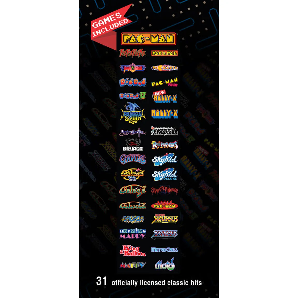 Namco Pac-Man Pixel Bash Bistro High Top Arcade Game – 32 Classic Games | Retro Cocktail Table | Free Play | Official Bandai Namco | Commercial Quality.