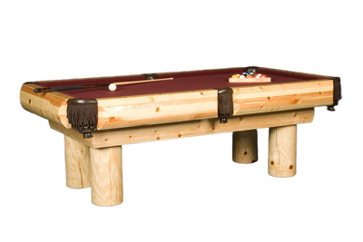 Ponderosa Pine Rustic Log Pool Table